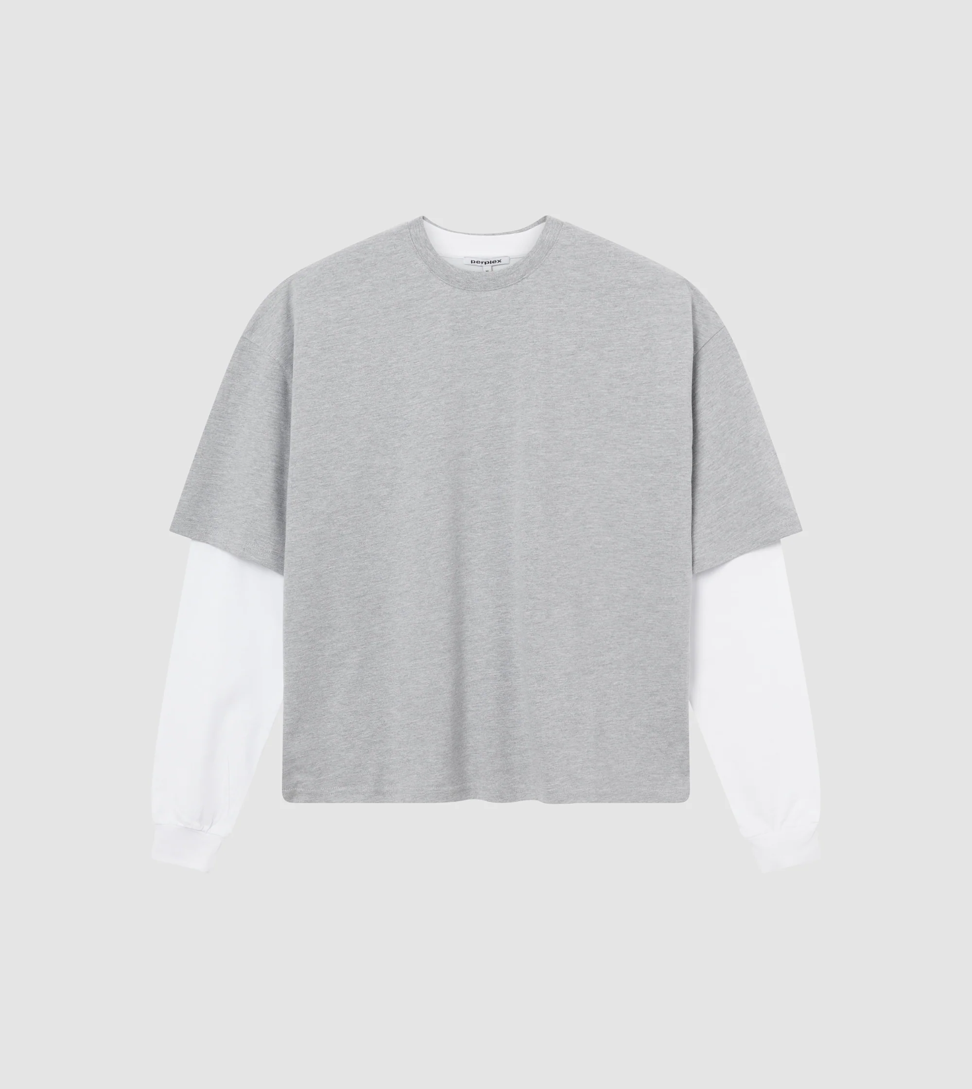 Longsleeve T-Shirt Grey / White