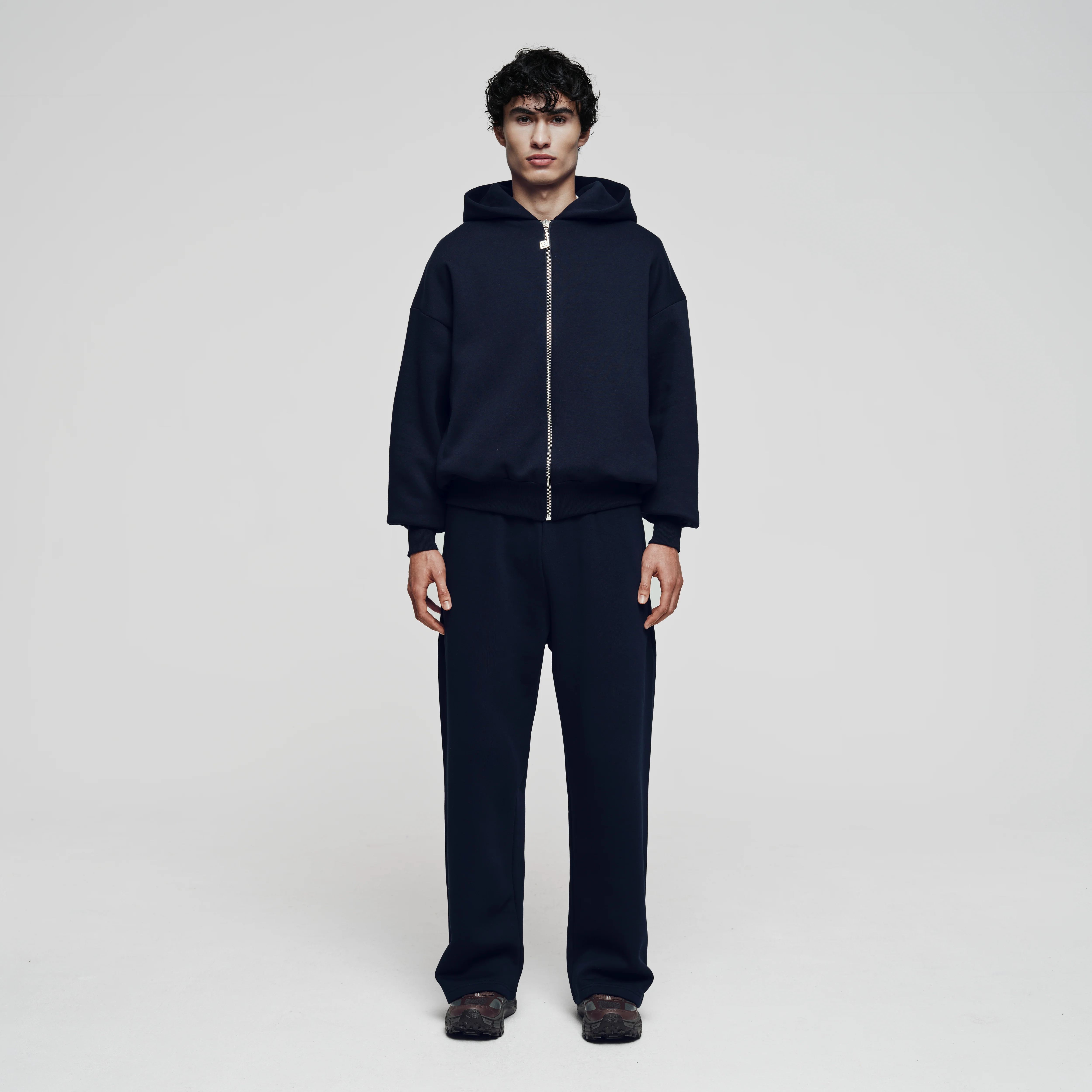 Navy Zip Hoodie - Image 4