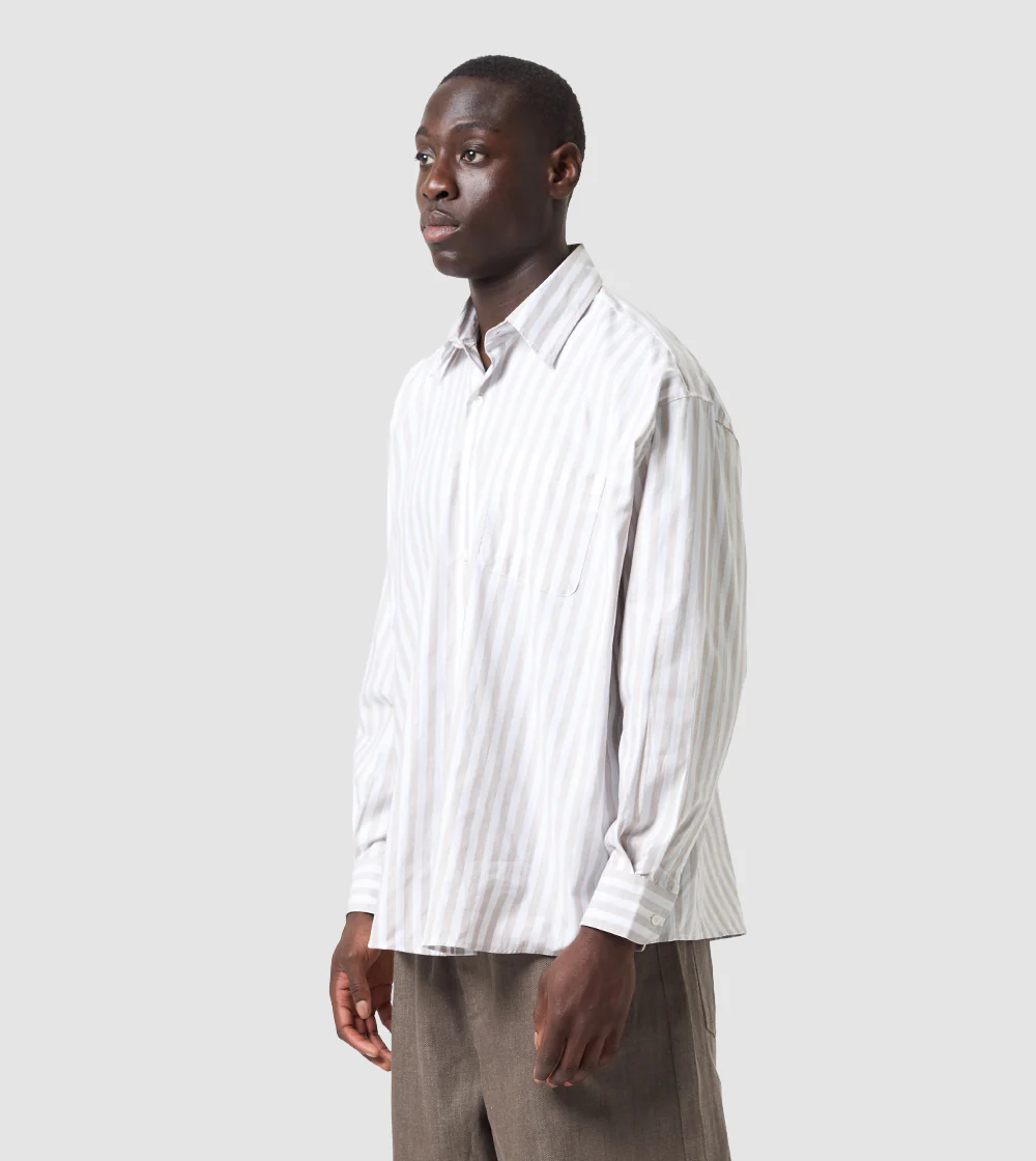 Striped Shirt Beige - Image 2
