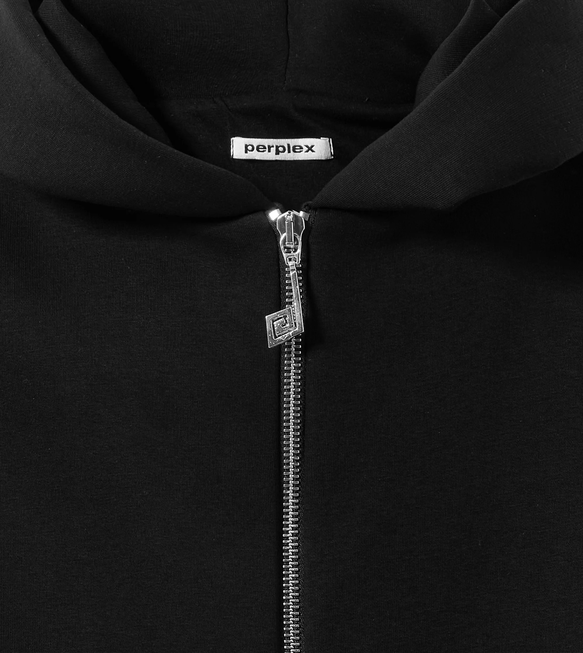Two-Way Zip Hoodie Black - Image 3